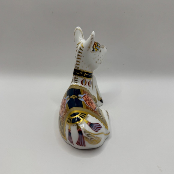 Royal Crown Derby Donkey Foal bone china paperweight figurine. Gold Stopper EUC - Picture 6 of 11